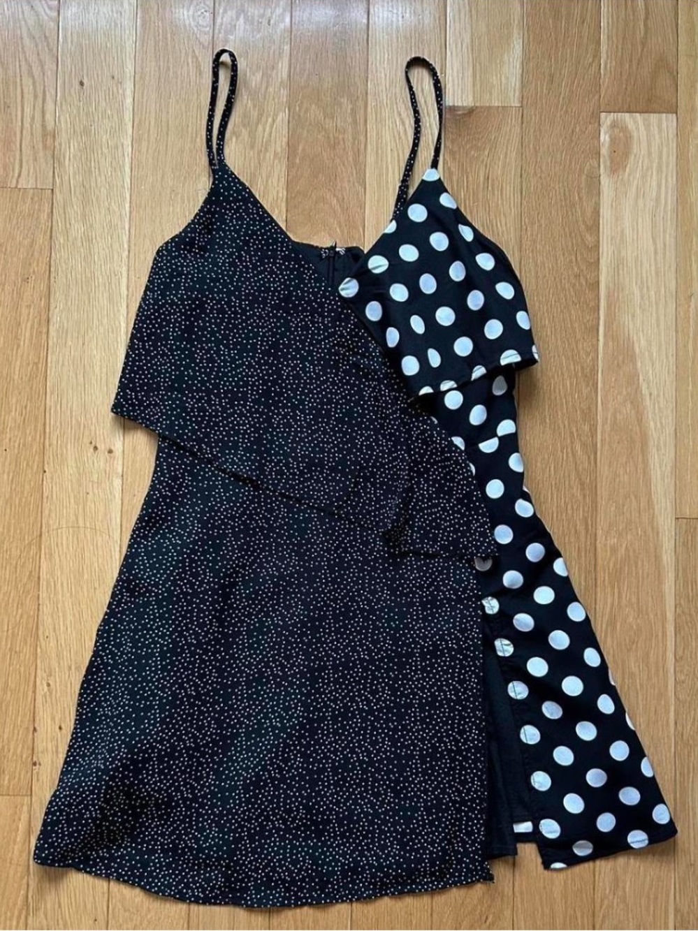 Black Polka Dot Mini Dress